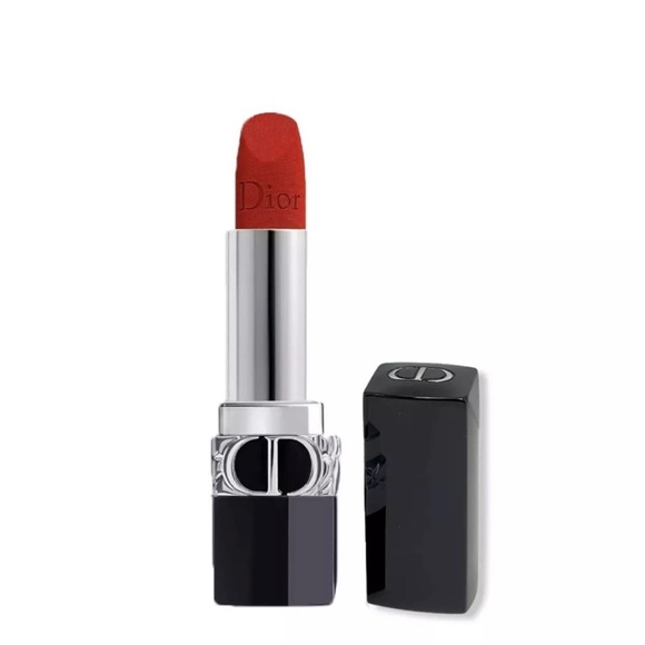 Rouge Dior Velvet Refillable Lipstick Shade 999 Velvet Red (1) - Picture 8 of 8